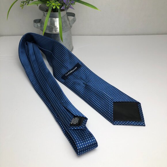 Croft & Barrow Blue 100% Polyester Men’s Necktie - Picture 2 of 5